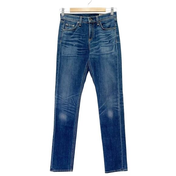 Rag & Bone Dre 10” Boyfriend Jeans in Exeter Dark Wash Slim Jean Size 24 | 00 - Picture 2 of 15
